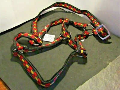 Halter de nailon utilitario a cuadros talla caballo negro, rojo, amarillo UT4400 envío gratuito Foto 1 de 2