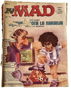 Mad Magazine Argentina Diego Maradona ultimo numero #60 ed. spagnola Magendra 1982 - Foto 1 di 5