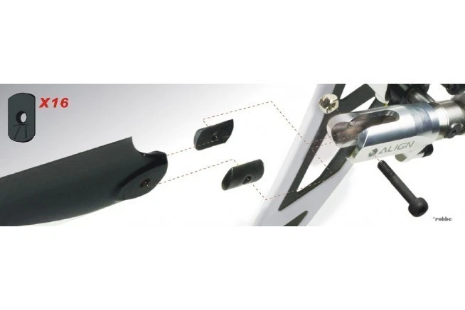 Kunststoffeinlagen für Heckrotorblatthalter#H70T004XX von Robbe - Bild 1 von 1