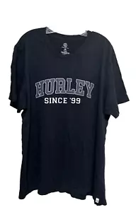 Hurley Black T-Shirt Since '99 Hurley Logo Graphic Mens Size XXL - Picture 1 of 4