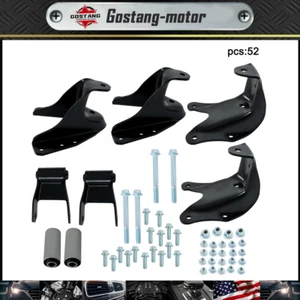 For Ford F250/F350 Rear Leaf Spring Forward Rearward Shackle Hanger Bracket New - Picture 1 of 12