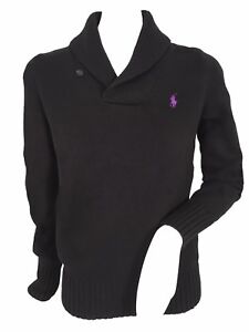 NEW Polo Ralph Lauren Womens Shawl Collar Sweater! 7 Colors Black Gray Creme etc