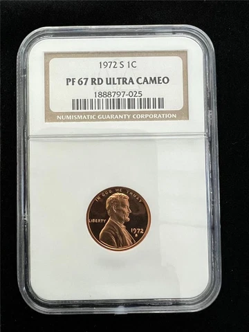 1972 S LINCOLN CENT PROOF 1C PF 67 RD ULTRA CAMEO UCAM PR67 DCAM NGC SKU 3341 Cover