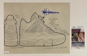TINKER HATFIELD SIGNIERT 11x14 FOTO JORDAN IV RETRO NIKE SCHUH JSA COA - Bild 1 von 4