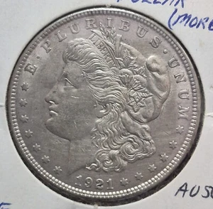 1921 Morgan P Dollar - AU - Almost Uncirculated LEE - Picture 1 of 2