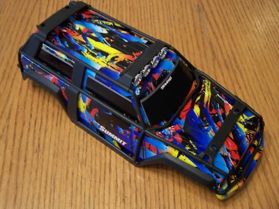 Compatível com Traxxas 1/16 Summit corpo rock n roll com gaiola exo e conjunto de luz LED 72054-4 - Imagem 1 de 4