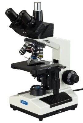 40X-1000X Lab Biological Compound Replaceable LED Trinocular Microscope - Image 1 of 4