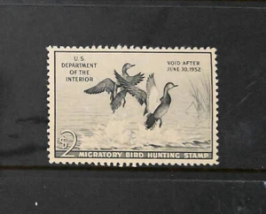 USA Scott # RW18 VF OG NH MNH 1952 US BOB Duck Stamp Cat $90 - Picture 1 of 2