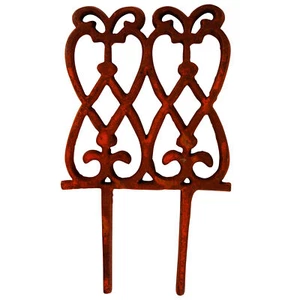 Esschert Design Beetzaun Bordure Fonte Tuteur Bordure de Parterre Clôture Jardin - Photo 1/3
