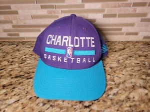 Charlotte Hornets Hat Cap Adidas Snapback Adjustable NBA Basketball Purple  - Picture 1 of 13