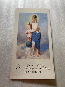 Holy Card - Our Lady Of Victory Pray For Us 1937 - Picture 1 of 4