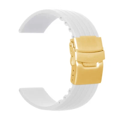 Cuttable Silicone Rubber Watch Band Strap 18 20 22 24mm Replacement Bracelet - Image 1 of 4