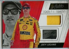 2017 Panini Absolute NASCAR Dual Tools of the Trade SILVER Joey Logano #80/99