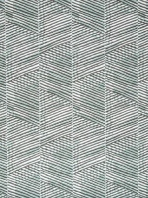 Rollo de tela 60 yardas, 100% algodón, 55" ancho, boho, espiga, líneas, verde Foto 1 de 4