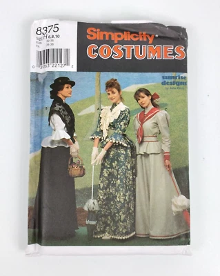 Simplicity 8375 Sewing Pattern Downton Abbey Titanic Skirt Top Dress Costume - Image 1 of 4