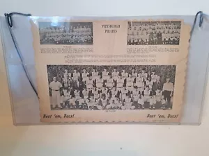 Pittsburgh Pirates Baseball 1925,1927,1960 VINTAGE Team Photo In Plastic Sleeve - Picture 1 of 1