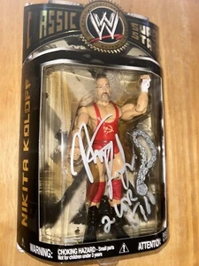 Nikita Koloff beschriftet signiert WWE Jakks Classic Superstars Autogramm - Bild 1 von 2
