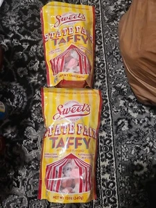2-12 Oz Sweet's Salt Water Taffy Candy State Fair Flavors Bag Chewy Candies - Picture 1 of 2