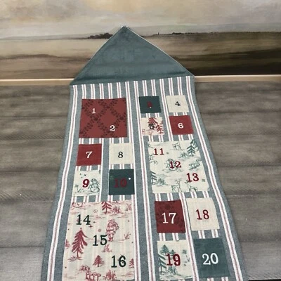 Pottery Barn Kids Chris Loves Julia Advent Calendar Monogrammed NWOT - Image 1 of 4