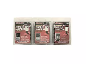 Ernst 8440 ¼ + 8441 3/8 + 8442 ½" Dura-Pro Twist Lock Socket Rail Clips 15ea - Foto 1 di 4
