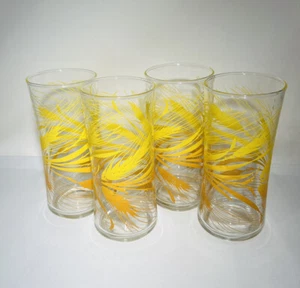 4er Set Vintage MCM Libbey goldene Weizenbecher Trinkgläser 1973 - 5,25"" - Bild 1 von 17