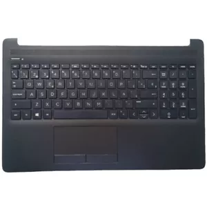 Spanish Keyboard HP 15-DA 15-DB 15T-DA 15T-DB TPN-C135 TPN-C136 250 G7 255 G7 - Picture 1 of 9