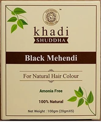 Color de cabello natural Shuddha Black Mehndi 100 g' Foto 1 de 3