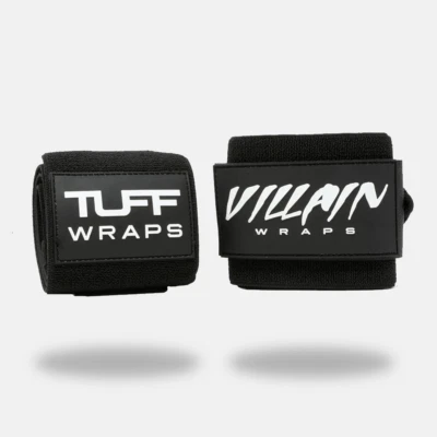 16" Villain "STIFF" Wrist Wraps - All Black - Image 1 of 4