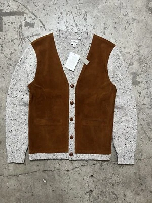 Cárdigan de lana y gamuza italiana J Crew para hombre nuevo con etiquetas talla S Foto 1 de 4