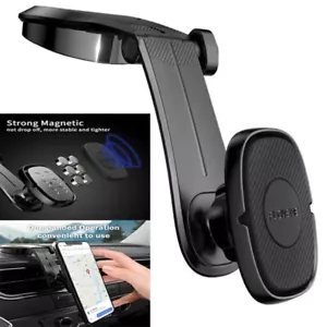 360° Rotation Magnetic Phone Holder Foldable Car Mount Stand Dashboard Universal - Picture 1 of 21