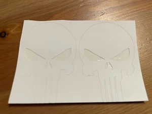 5x Punisher vinyl decal sticker 2” White 2nd Amendment - Picture 1 of 3