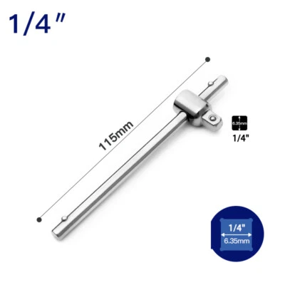 New 1/2" 3/8" 1/4" Drive Sliding T-Handle Socket Wrench Breaker Bar Heavy Duty - Image 1 of 4