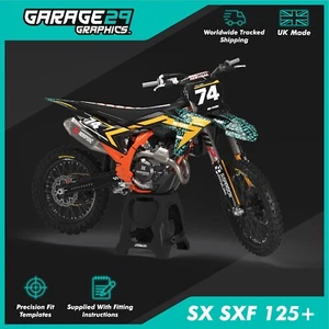 KTM SX SXF 125 250 450 STICKER KIT - 2013-2025 - MX MOTOX MOTOCROSS GRAPHICS KIT - Picture 1 of 9