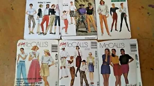 Lot -6 pc. women's patterns-6-New unused-Asst'd Brands-Vintage-Pants, Skirts - Picture 1 of 4