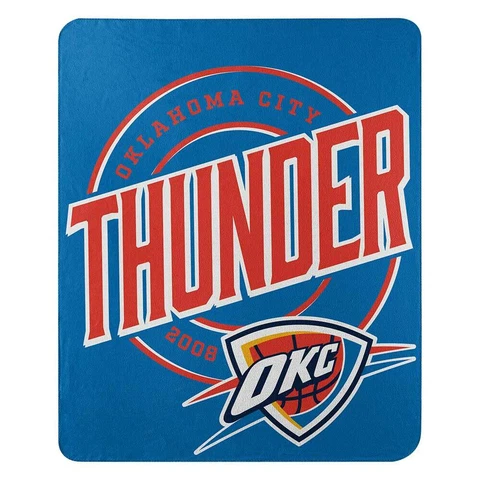 Oklahoma City Thunder NBA Northwest 50"x60" Campaign Fleece Throw Blanket FREE Cover