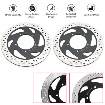 2PC Round Front Brake Rotors for Suzuki Boulevard C90 C90T C90B 2004-2009 05 06 Foto 1 de 4