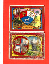 1910 T107 Helmar State Seal & National Coat Of Arms  AUSTRALIA & VENEZUELA
