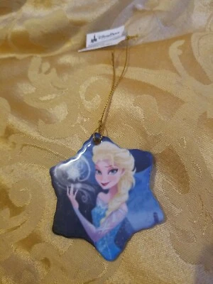 NUEVO CON ETIQUETAS WDW Disney Frozen Elsa adorno de cerámica ¡Hermoso! Foto 1 de 2