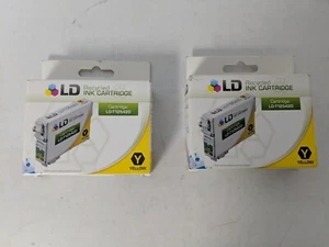 SET BESTEHEND AUS 2 RECYCELTEN LD-TINTENPATRONEN LD-T125420 - GELB - Bild 1 von 4