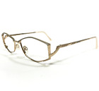 Montures de lunettes Cazal MOD.456 COL.342 or taupe hexagone ovale 53-16-135