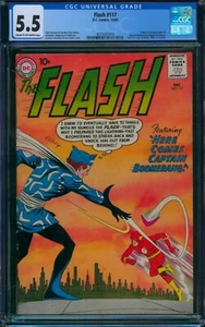 THE FLASH #117 (1960) 🌟 CGC 5.5 🌟 1st Captain Boomerang! Silver Age DC Comic - Picture 1 of 2