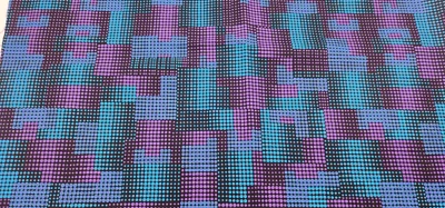 Vintage Fabric * Blue Abstract * 100% Cotton- 37" x 44" VIP Fabrics cranston - Image 1 of 4