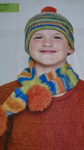 Knitting Pattern- Child's Very Simple Hat & Scart Set In 4ply- Sizes for 2-7 yrs - Picture 1 of 1