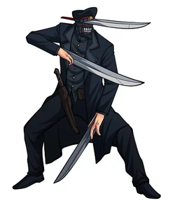Katana Devil Chainsaw Man Anime Weatherproof Sticker 6" Car Decal - Picture 1 of 1