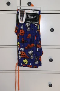 Neu mit Etikett Damen Erdnüsse Halloween weiches Fleece Schlafjogger Größe M (8-10) - Bild 1 von 9