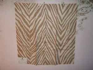 Duralee, espalda de cebra. Diseño de piel de animal, restos, 26"" W X 26"" L, varios colores - Imagen 1 de 4