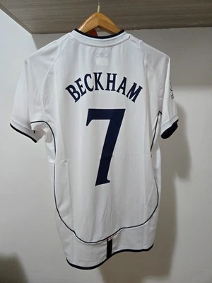 Maglia Beckham Inghilterra Mondiale 2002 Home Taglia L - Photo 1/4