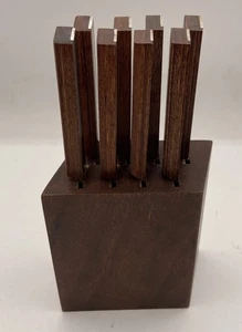 Coltelli e blocco bistecca vintage lama 4" Vernco alto carbonio 8 Giappone anni 60 MCM - Foto 1 di 10