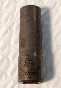 BLUEPOINT TOOLS TSFSY10A, 3/8" DR 10MM.TWIST IMPACT SOCKET, 2" DEEP/HIGH *USA* - Picture 1 of 13