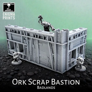 Small Ork Scrap Bastion - 28mm 3d Printed Wargaming Terrain | Badlands - Picture 1 of 9